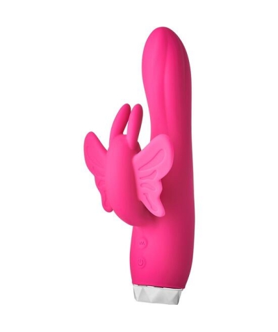 FLIRTS BUTTERFLY VIBRATOR Vibrador borboleta flirts rosa com múltiplas funções.