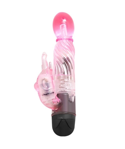 VIBRADOR CON RABBIT ROSA Vibrador coelho para estimulação intensa. submersível.