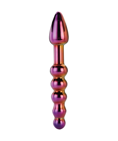 GLAMOUR  GLASS RIDGED Dildo anal de vidrio com design ridged