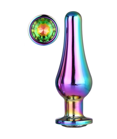 GLEAMING  LOVE COLOURED Plug anal brilhante com pedra preciosa