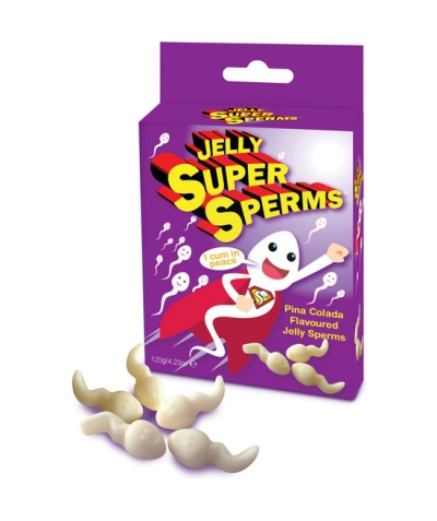 GOLOSINAS ESPERMATOZOIDE Spencer & fleetwood jelly super sperm gummies forma esperma 120