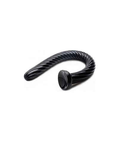 HOSED 19 INCH SPIRAL ANAL SNAK Mangueira espiral - dildo 50cm preto