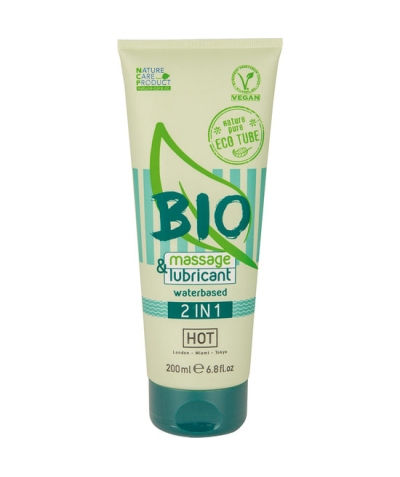 HOT BIO Bio massagem e lubrificante quente 2em1 200 ml