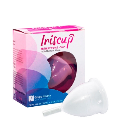 IRISCUP BLANCA Copo menstrual transparente em 2 tamanhos