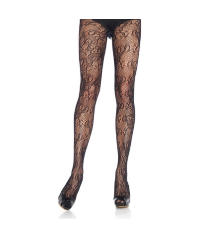 LEG AVENUE LACE Leg avenue calça de renda filigrana preta