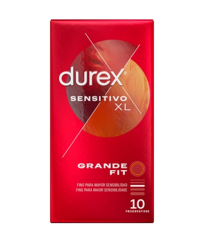 DUREX XL SENSITIVOS Sentitivo xl preservativos 10 unidades