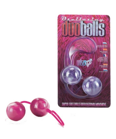 MARBILIZED DUO BALLS Bolas duplas marbilizadas rosa