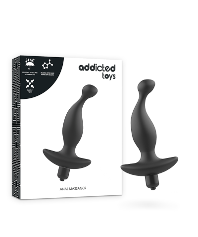 MASAJEADOR ANAL CON VIBRACIÓN Massageador anal e prostático de silicone premium