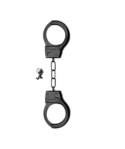 METAL HANDCUFFS BLACK Algemas de metal preto