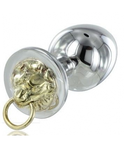 METALHARD  TIGER Plug anal exclusivo de acero com tigre