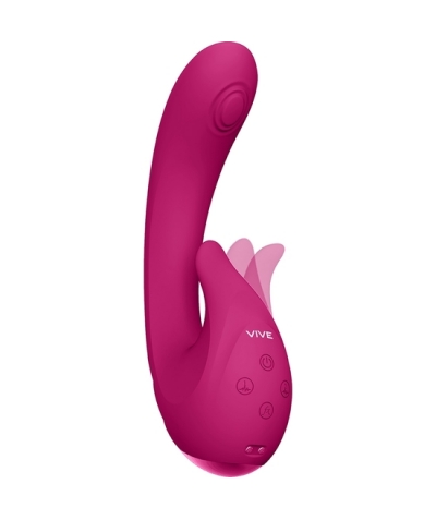 VIBRADOR MIKI Vive miki - vibrador pulsante e piscante g-spot - rosa