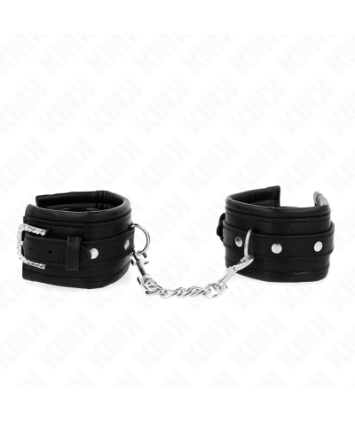 MUÑEQUERAS NEGRO CON HEBILLA D Pulseiras bdsm: conforto, estilo, controle e durabilidade