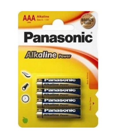 PANASONIC SUPER  POWER Bronze pilha alcalina aaa lr03 blister*4