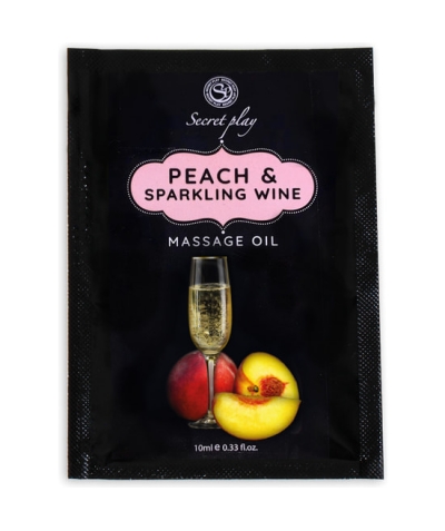 PEACH MONODOSIS óleo de massagem de pêssego e cava de dose única 10 ml