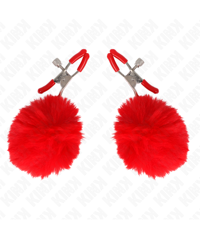 PINZAS PARA PEZONES CON POMPÓN Coleção de grampos para mamilos bdsm kink.