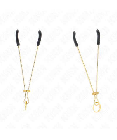 KINK GOLD Pinças ajustáveis para mamilos em bdsm.