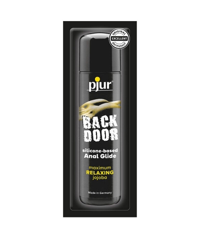 PJUR BACK DOOR GEL RELAJANTE A Lubrificante anal de silicone com jojoba, relaxante y monodosis