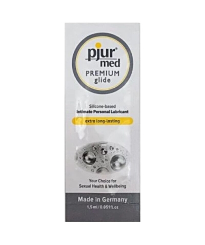 PJUR MED LUBRICANTE SILICONA 1 Lubrificante monodosis duradouro e suave para pele sensível.