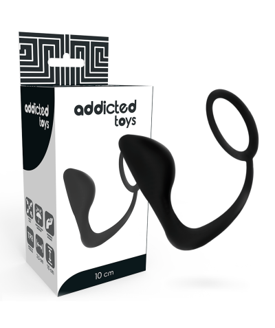 COCK RING CON PLUG Produto inovador: dilatador anal com anel peniano.