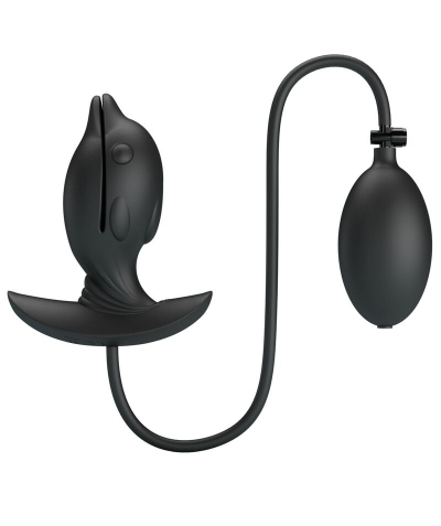 PLUG ANAL DELFIN INFLABLE & Plug anal inflável com vibração para prazer anal