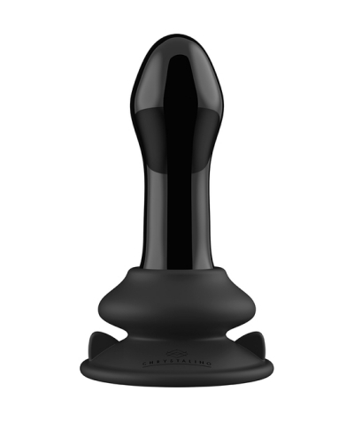 PLUGGY Pluggy - vibrador de vidro - com ventosa e comando - recarregável - 1