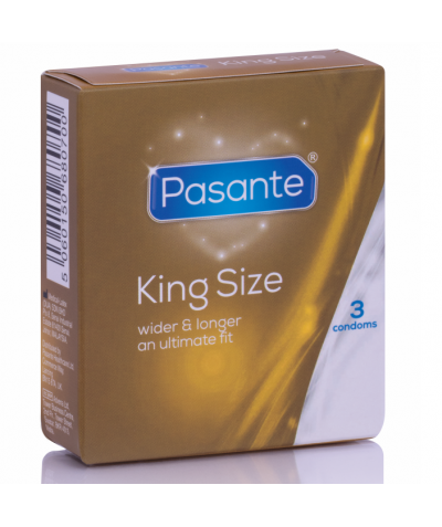 KING Preservativo mais largo e largo para um ajuste melhor.