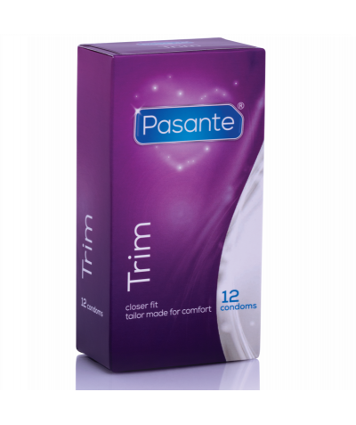 TRIM SMALL Preservativos pasante trim: ajuste pequeno, liso.