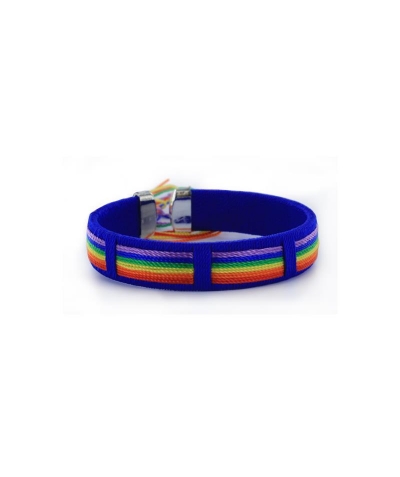 PULSERA 6 HILOS BANDERA LGBT+ Pulseira colorida que mostra orgulho lgbt+