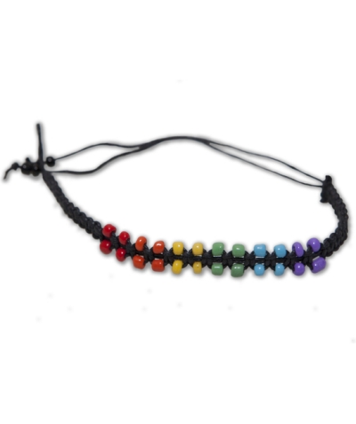 PULSERA BOLITAS PEQUEÑA LGTB Pulseira colorida que celebra orgulho e diversidade.