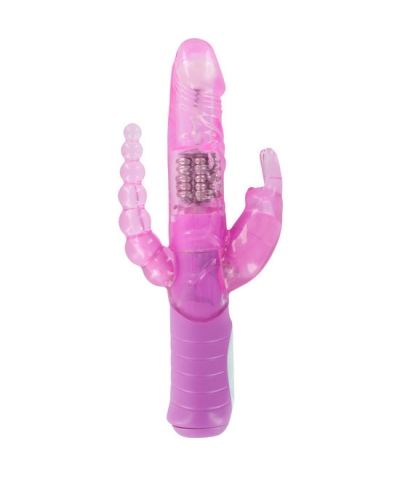 RABBIT DUAL PLEASURE Vibrador duplo com estimulador vaginal e anal