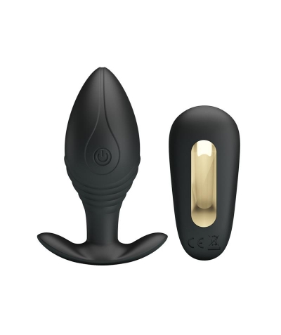 REGINA ROYAL PLUG ANAL CON CON Plug anal vibrador de silicona, funções variadas.