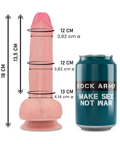 LIQUID SILICONE MUSTANG Dildo realista de silicona com efeito de ventosa