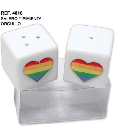 COZARON Conjunto de saleiro e pimenteiro mini, decoração lgbt.