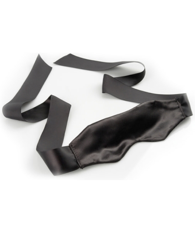 SATIN BLINDFOLD Máscara de cetim preta para brincar