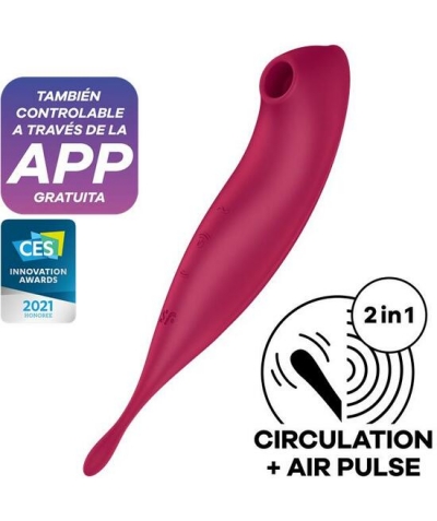 SATISFYER TWIRLING PRO+ APP Estimulador íntimo multifuncional com tecnologia avançada