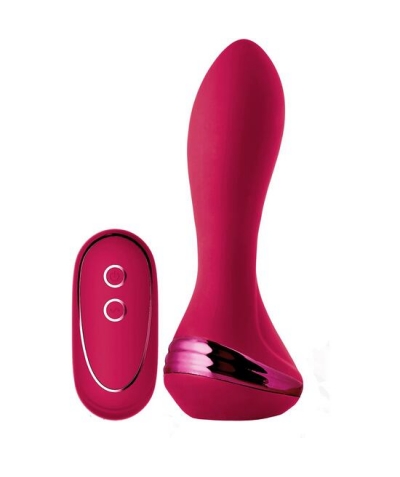 ISABELLA CONTROL  Plug anal inflável e vibrador de silicone.