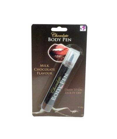 BODY PEN CHOCOLATE Caneta comestível com sabor a chocolate erótico.