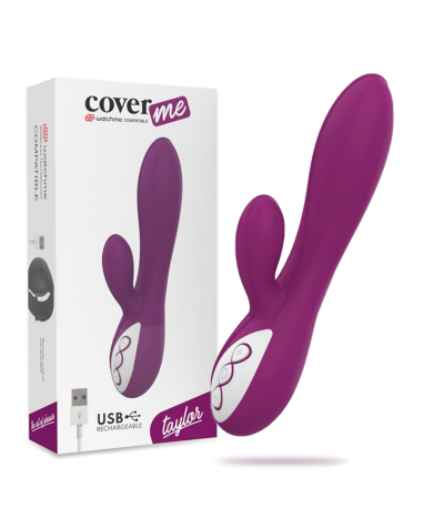 TAYLOR CONEJO  Vibrador duplo de silicone com 12 programas