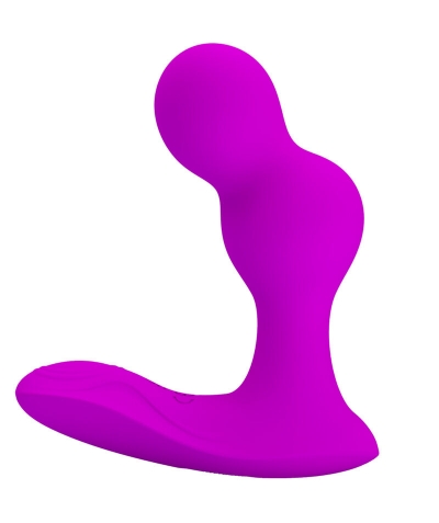 TERRANCE Vibrador anal com controle remoto e silicone.