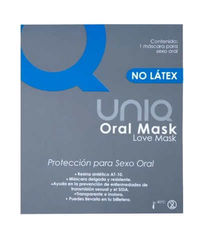 UNIQ ORAL MASK Máscara de resina para proteção durante sexo oral