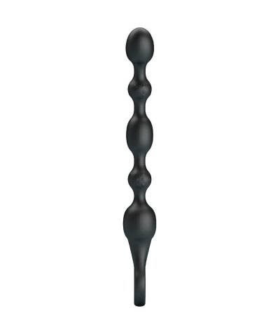 DELIGHTFUL P-SPOT PLEASER Vibrador anal de silicone recarregável com contas