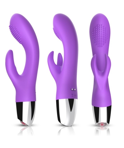 VIBRADOR RABBIT VIOLETA Vibrador ergonômico e submersível com múltiplos modos.