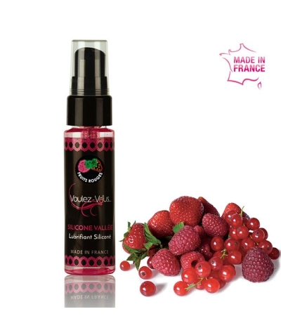 VOULEZ-VOUS LUBRICANTE SILICON Lubrificante íntimo de silicone, sabor frutas vermelhas.