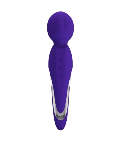 WALTER VIBRADOR WAND VIOLETA Massageador erótico de silicone com vibração ajustável