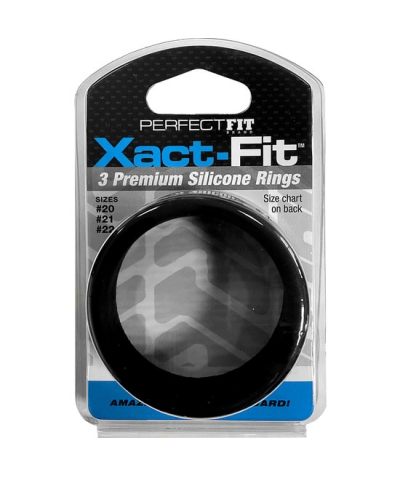 XACT FIT 3 L Kit perfecfit xact fit 3 anéis de silicone - 5 cm, 5,3 cm e 5,5 cm