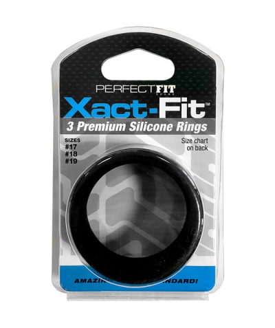 XACT FIT 3 M Kit perfecfit xact fit 3 anéis de silicone - 4 cm, 4,5 cm e 5 cm