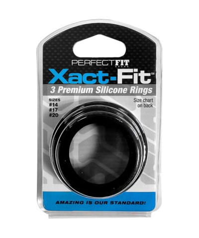 XACT FIT 3 XS Kit perfectfit xact fit 3 anéis de silicone - 3,5 cm, 4 cm e 5 cm