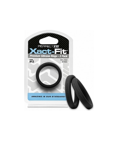 XACT-FIT Pack xact-fit de 2 anéis de silicone 12cm - preto