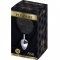 PLUG PRAZER ANAL METAL LISO FLUFFY PRETO TAMANHO M nº1