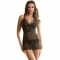 BABYDOLL COM ALAS DE RENDA AJUSTVEIS PRETO S/M